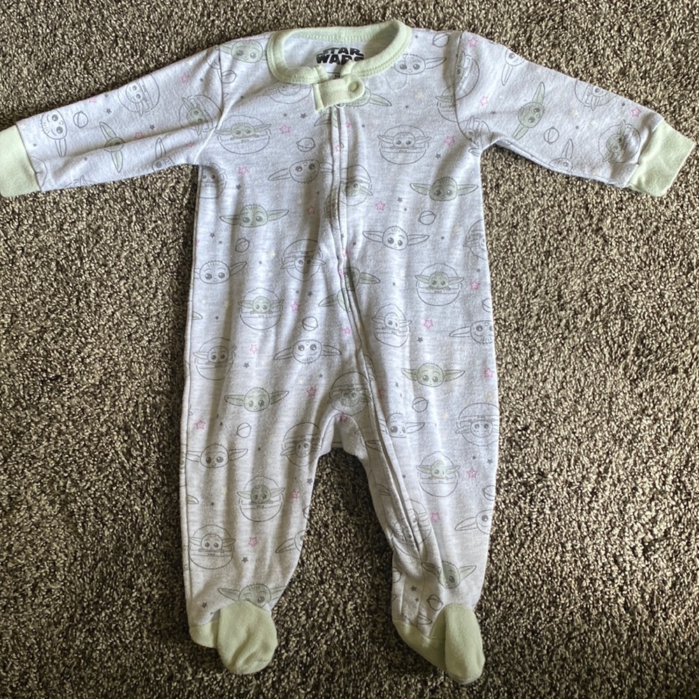 Baby Yoda footie pajamas